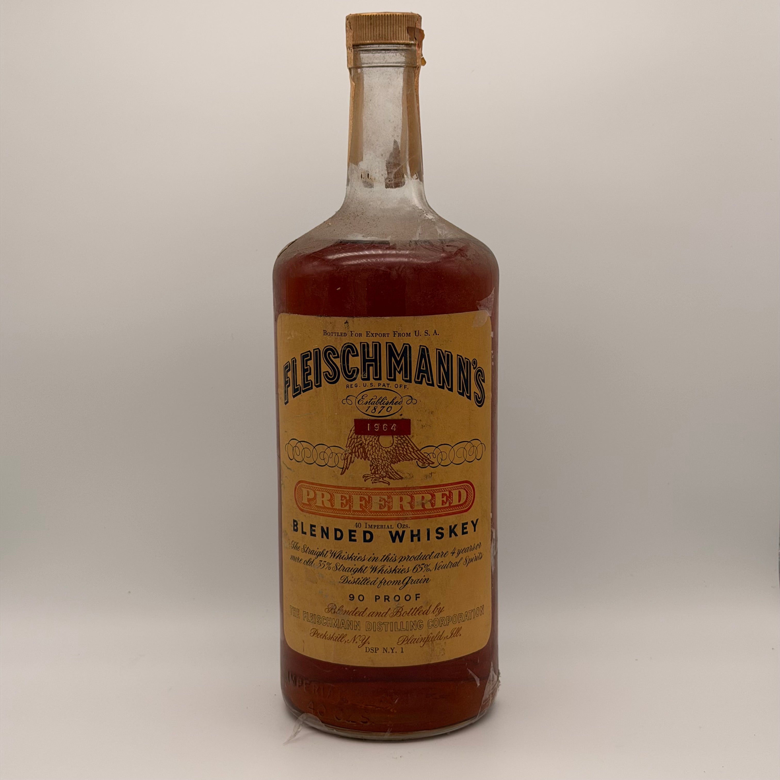Fleischmann’s 1964 Preferred Blended Whiskey