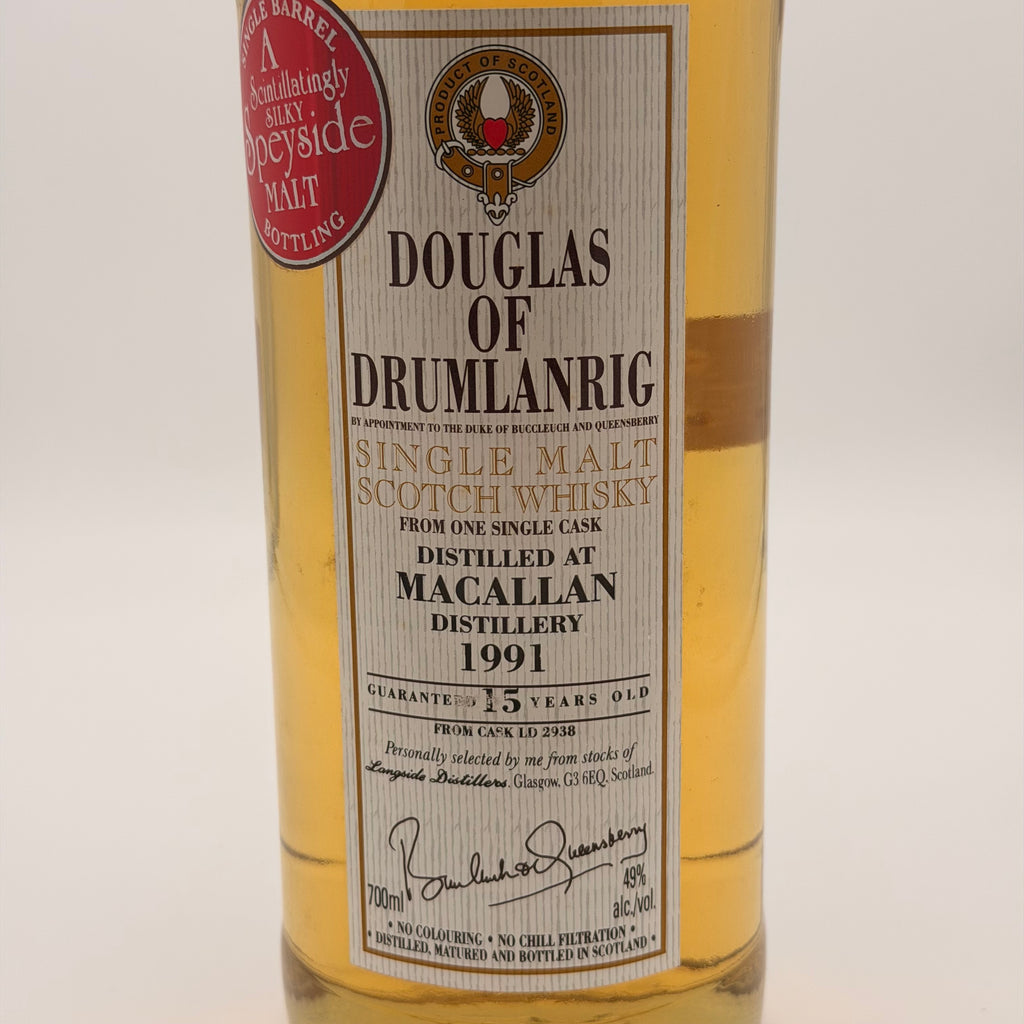 Douglas of Drumlanrig Macallan 1991 15 years old