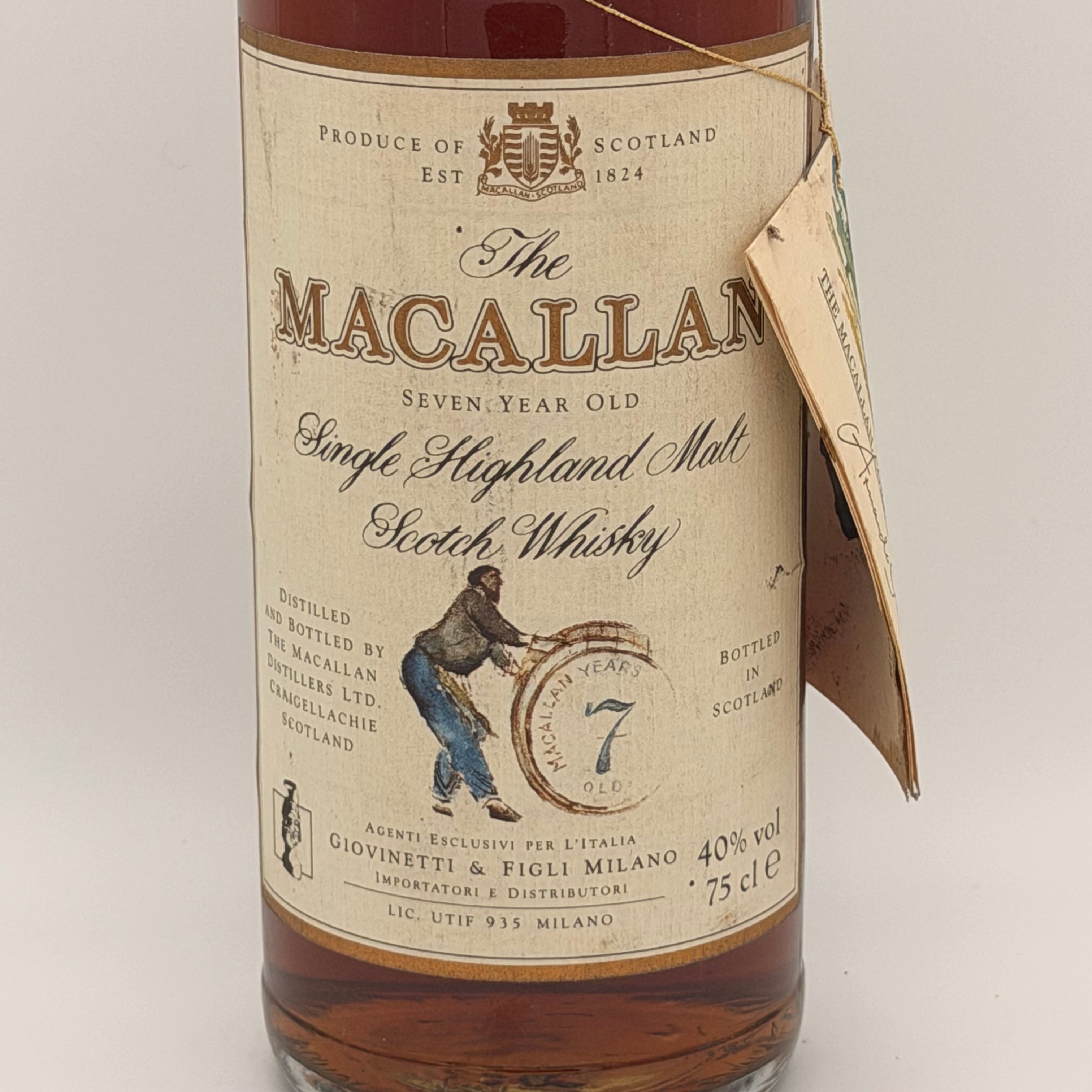 The Macallan 7 years old Giovinetti import