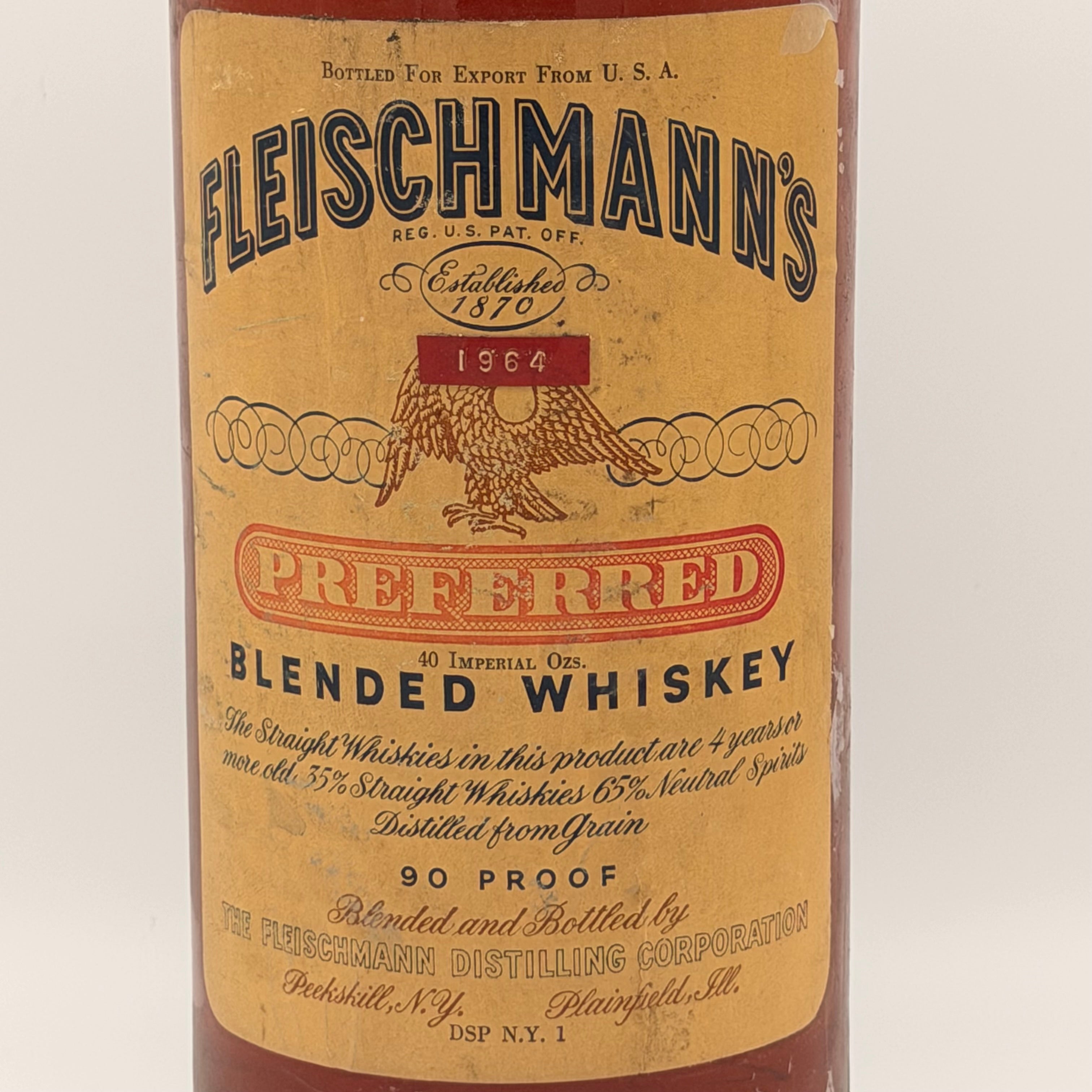 Fleischmann’s 1964 Preferred Blended Whiskey