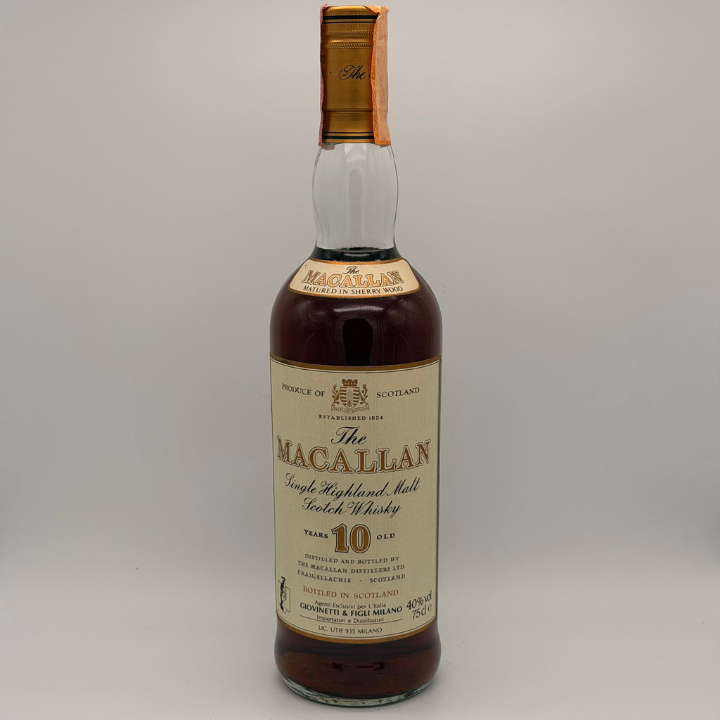 The Macallan 10 years old Giovinetti import