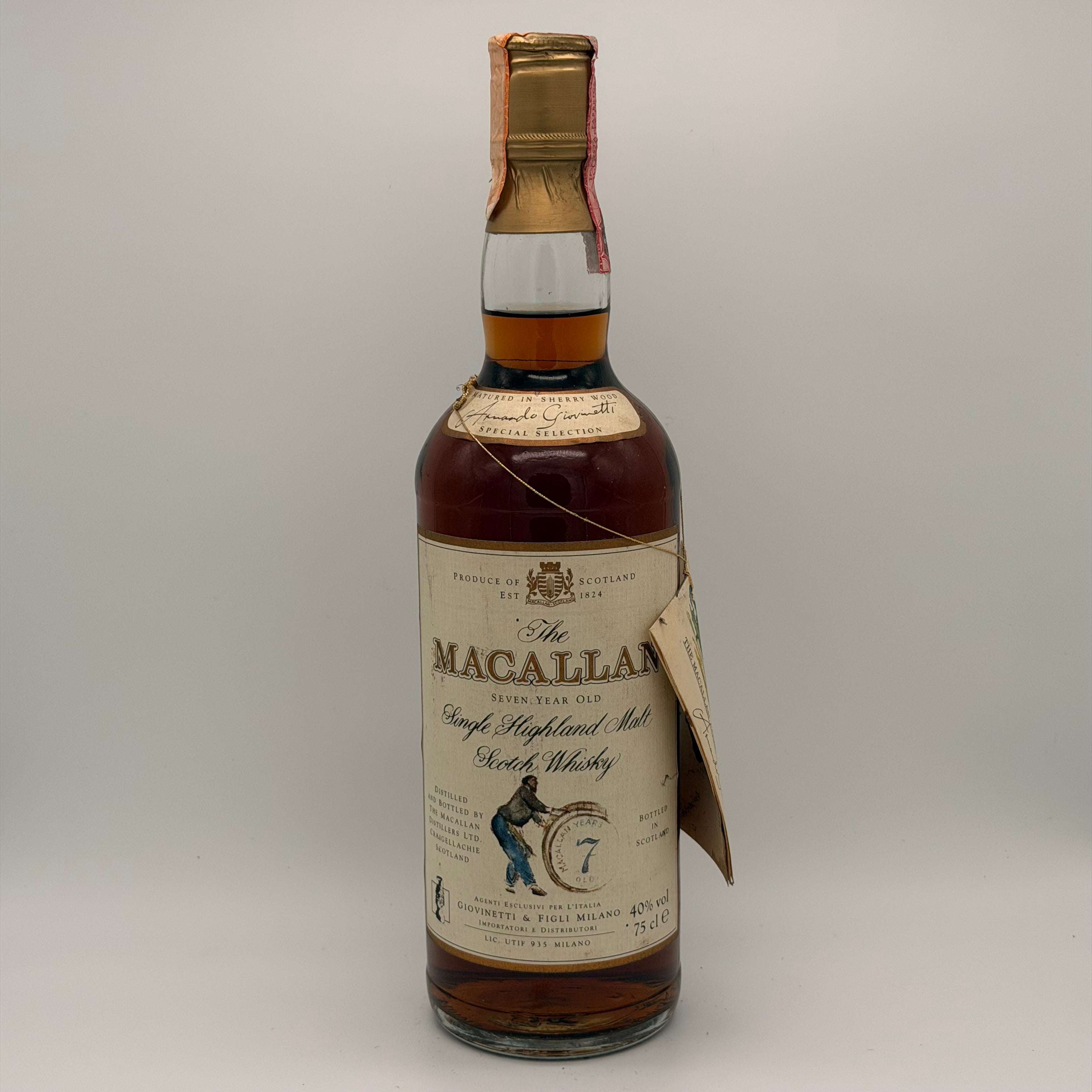 The Macallan 7 years old Giovinetti import